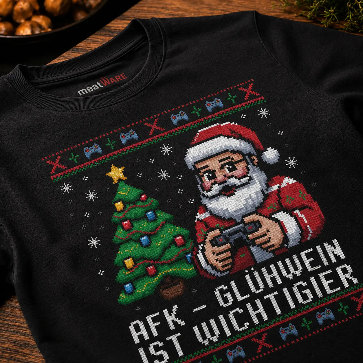AFK - Mulled wine is more important - Ugly Christmas Sweatshirt