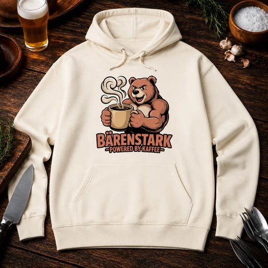 🧸 BEAR STRONG – Powered by Coffee | Premium Hoodie