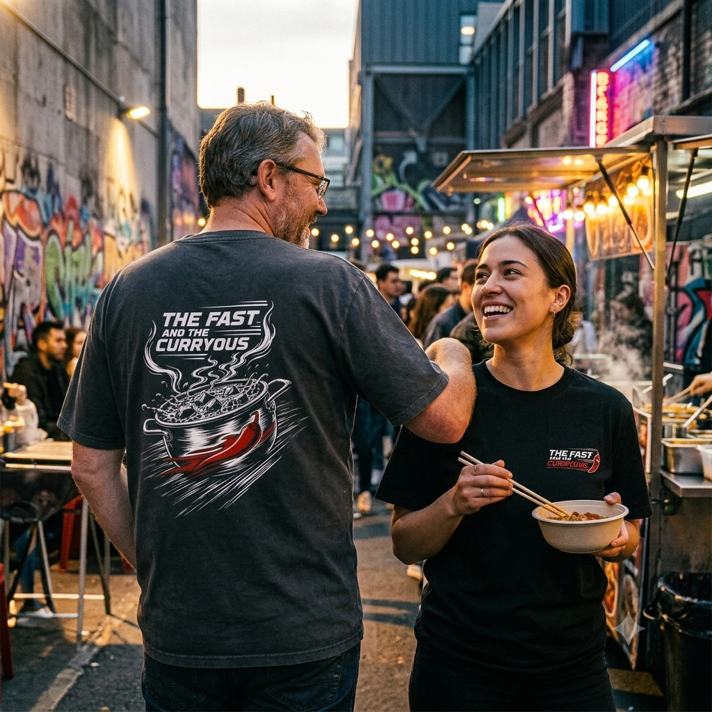 The Fast and the Curryous Streetware Oversized Shirt