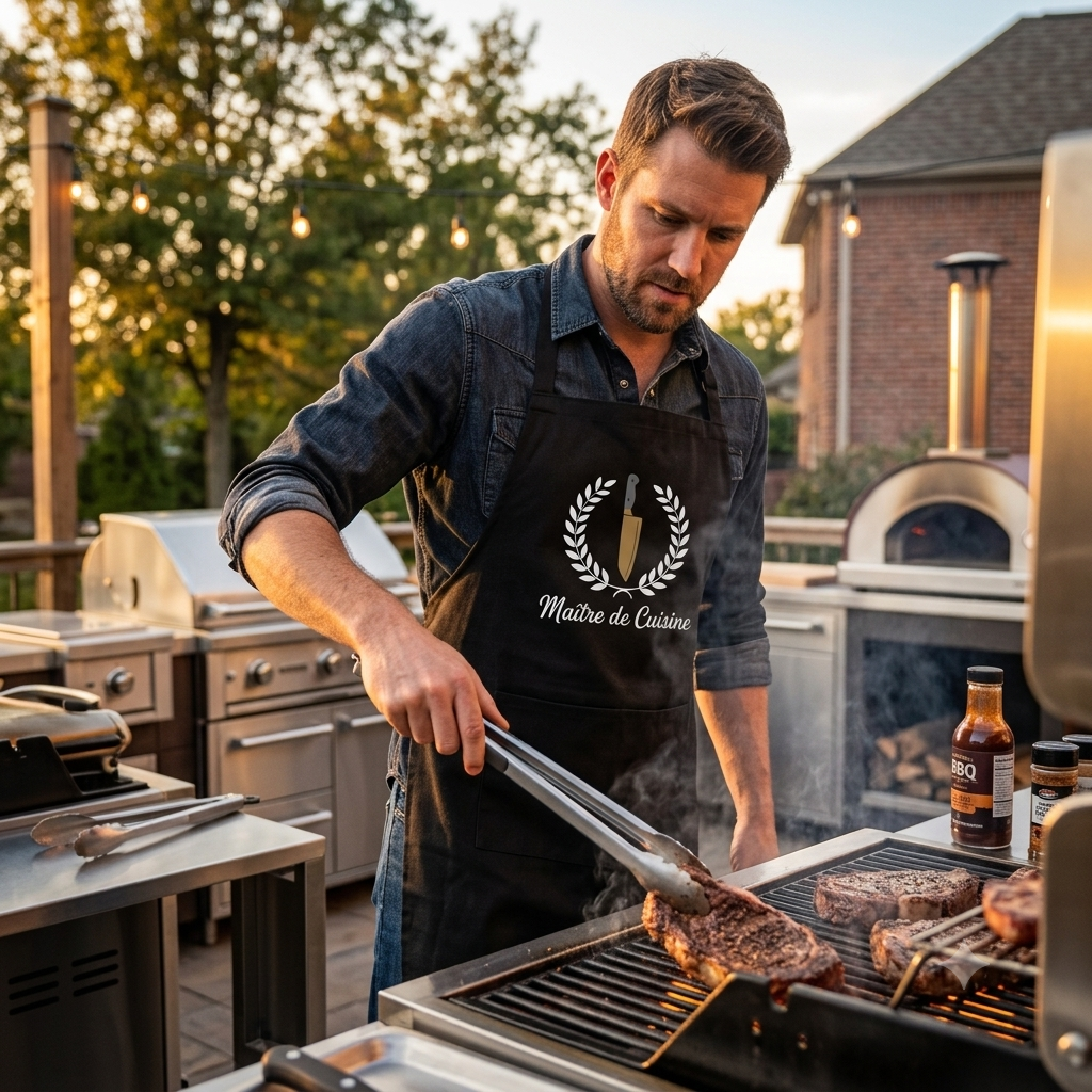 Maître de Cuisine – Premium Grillschürze für Grillmeister