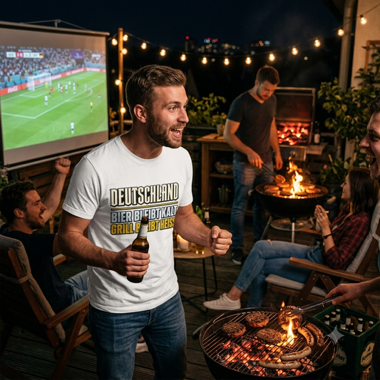 Deutschland: Bier bleibt kalt, Grill bleibt heiss – Premium T-Shirt