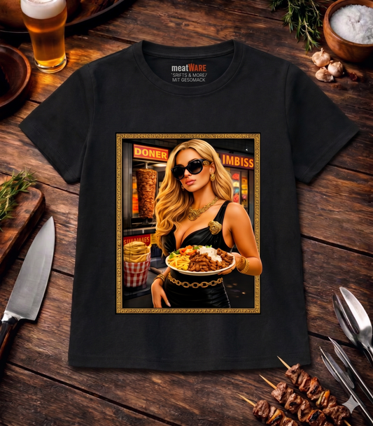 Dönerteller Versatsche Ladies Cropped Tee | Kurzes Fashion Parodie Shirt