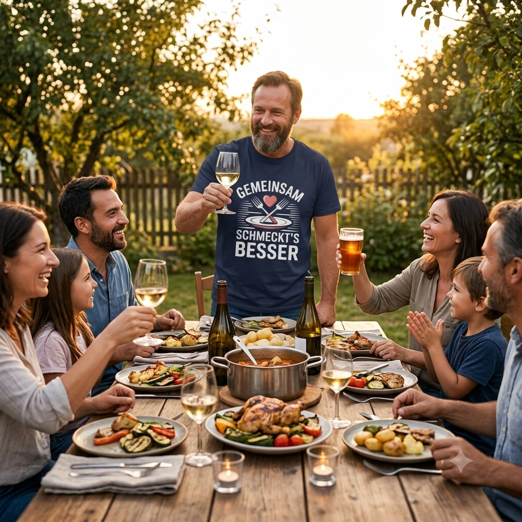 Gemeinsam schmeckt’s besser – Premium T-Shirt (BBQ & Lifestyle)