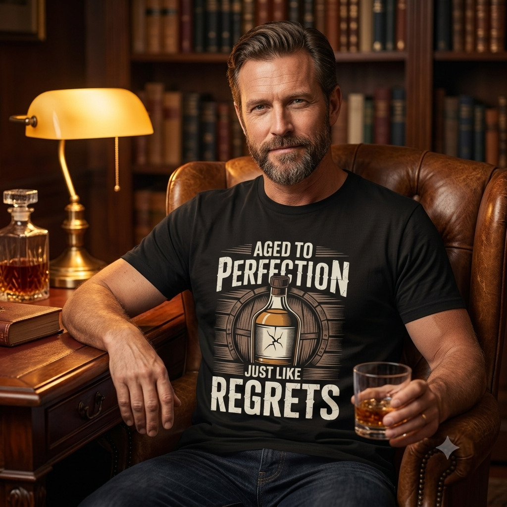 Aged to Perfection – Whiskey T-Shirt für Genießer