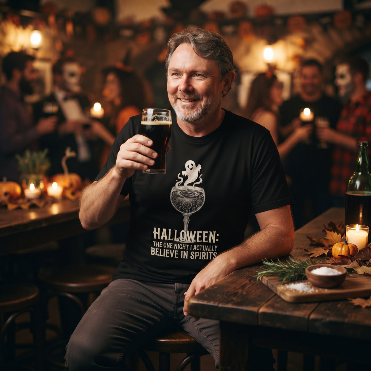Halloween Believe in Spirits –  Lustiges Party Premium T-Shirt