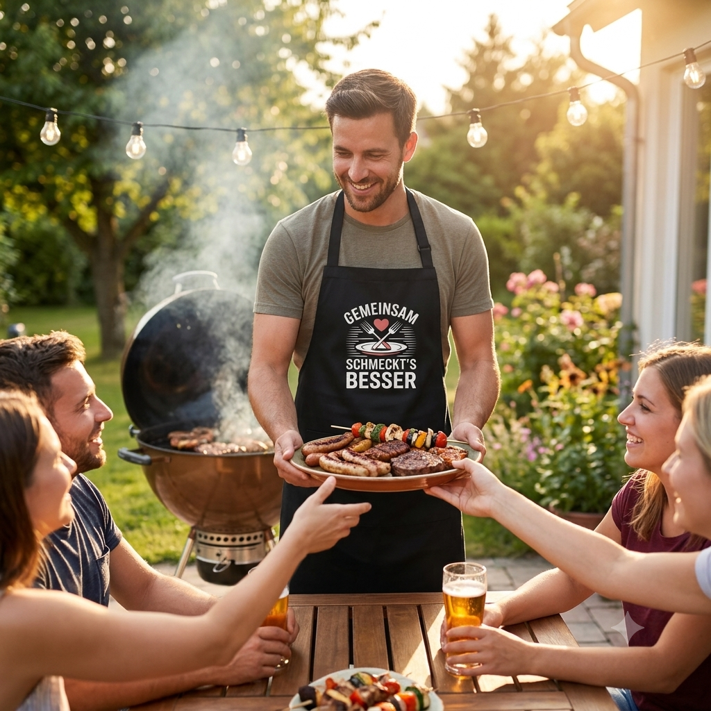 Gemeinsam schmeckt’s besser – Premium Grillschürze (BBQ-Lifestyle)