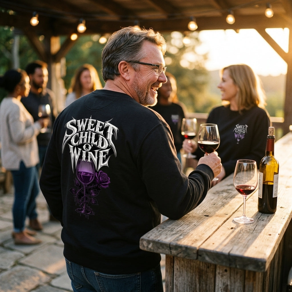 Sweet Child O' Wine -Premium Streetware Sweatshirt