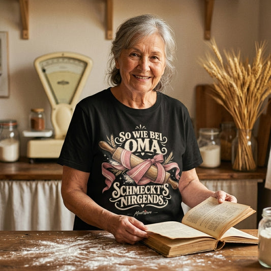 So wie bei Oma schmeckt's nirgends – Kochen Backen Küche T-Shirt