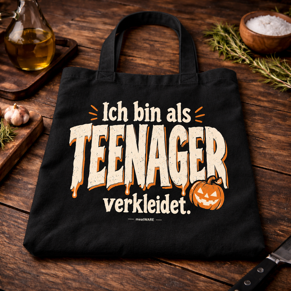 Ich bin als Teenager verkleidet | Lustige Trick or Treat Tasche