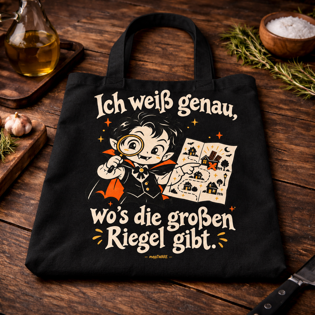 Der Riegel-Detektiv | Lustige Trick or Treat Tasche
