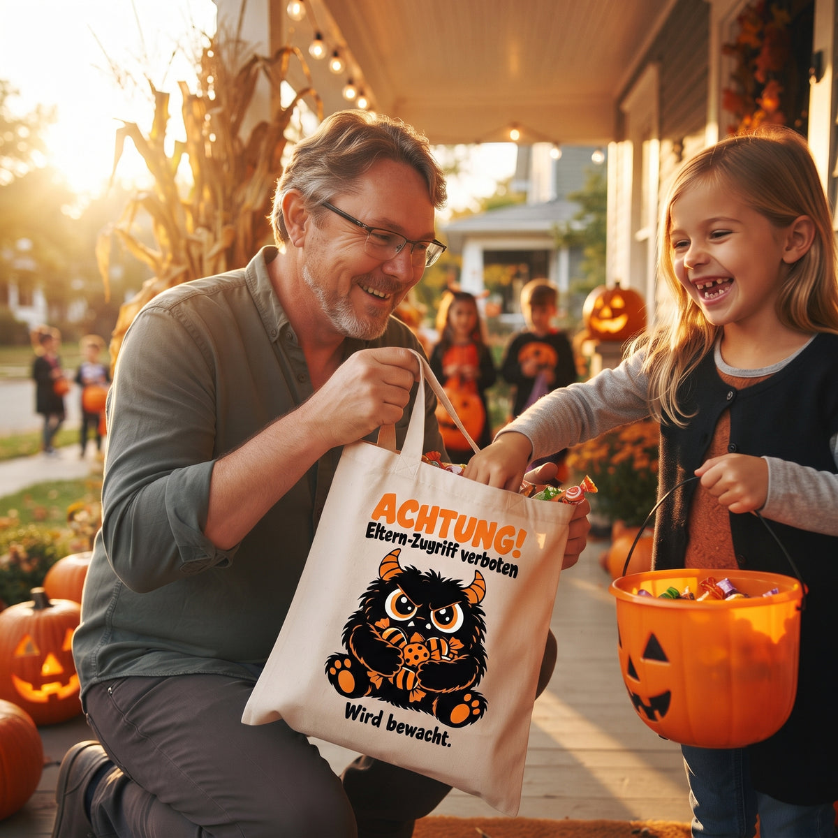 Eltern-Zugriff verboten | Lustige Trick or Treat Tasche für Kinder