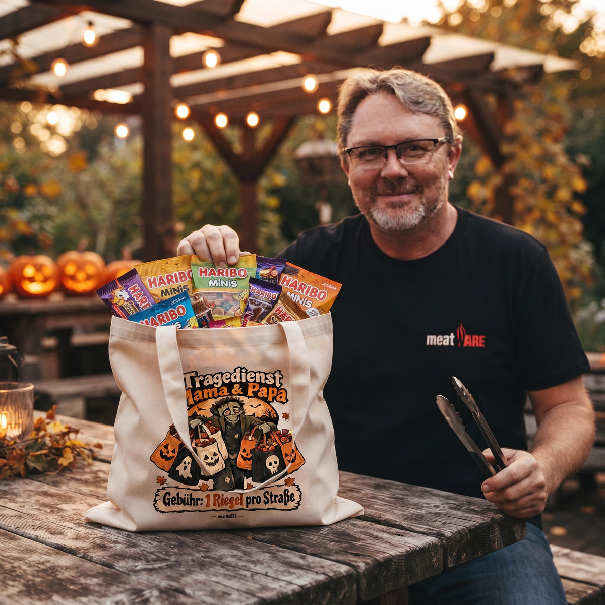 Tragedienst Mama & Papa | Lustige Trick or Treat Tasche