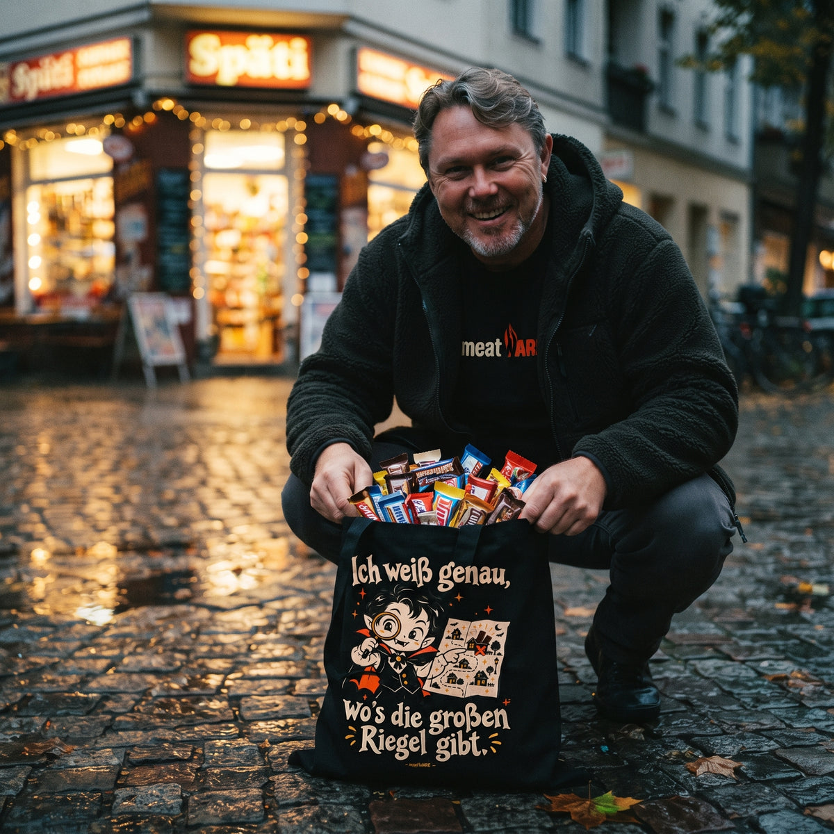 Der Riegel-Detektiv | Lustige Trick or Treat Tasche