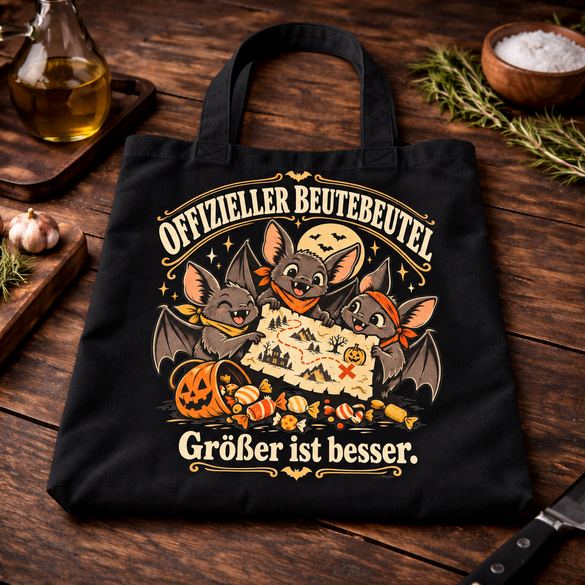Offizieller Beutebeutel Fledermäuse - Lustige Trick or Treat Tasche
