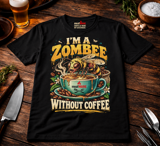 I'm A Zombee Without Coffee – Lustiges Kaffee Zombie Biene Premium T-Shirt