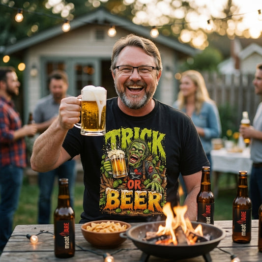 Trick Or Beer – Lustiges Halloween Bier Premium T-Shirt