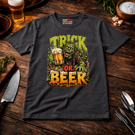 Trick Or Beer – Lustiges Halloween Bier Oversized Shirt
