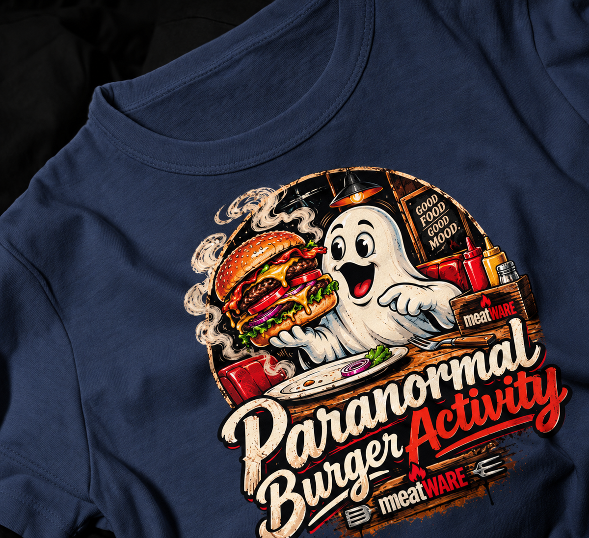 Paranormal Burger Activity – Lustiges Halloween Fast Food Oversized Shirt