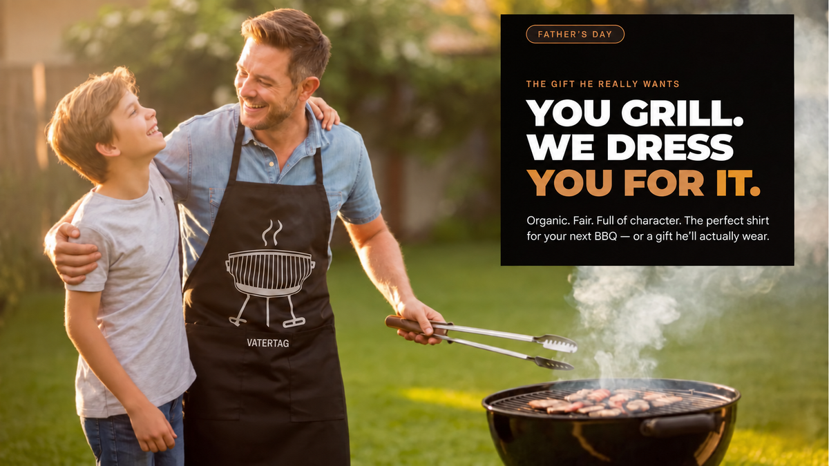 Meatware Father's Day BBQ hero with original apron print