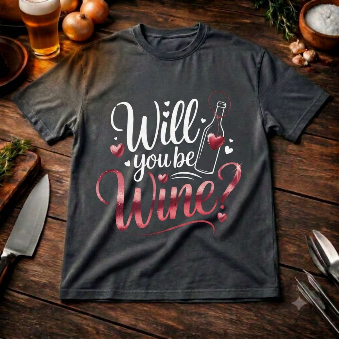 Will you be Wine? – Oversized T-Shirt (Urban Style Wein-Shirt)