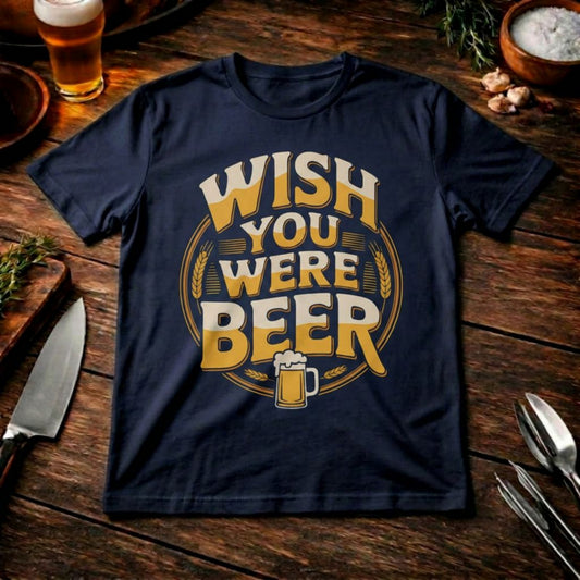 Wish You Were Beer – Premium T-Shirt für Grillmeister
