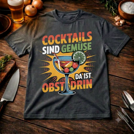 Cocktails sind Gemüse – Oversized Streetwear Shirt