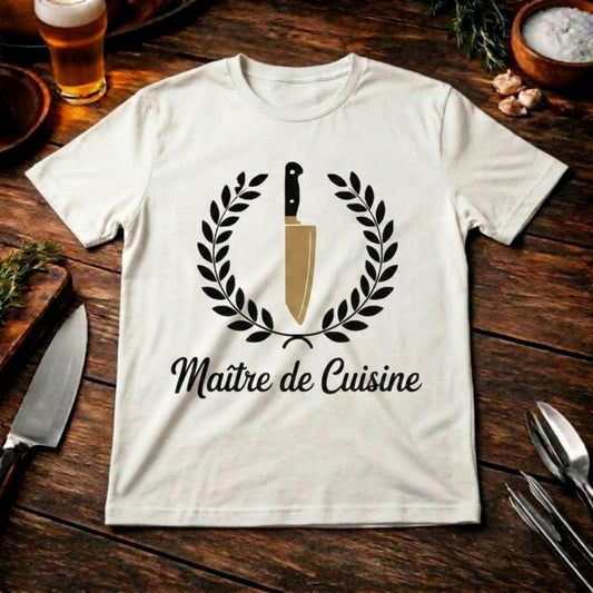 Maître de Cuisine – Premium T-Shirt für Grillmeister & Kulinarik-Experten