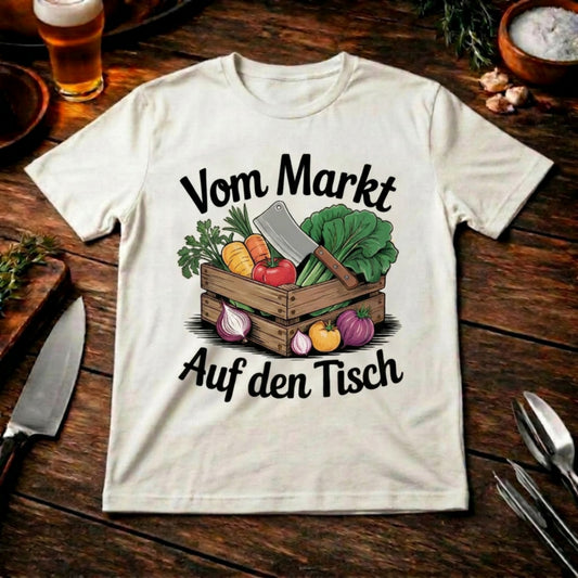 Vom Markt auf den Tisch – Oversized T-Shirt (Farm-to-Table Kochdesign)