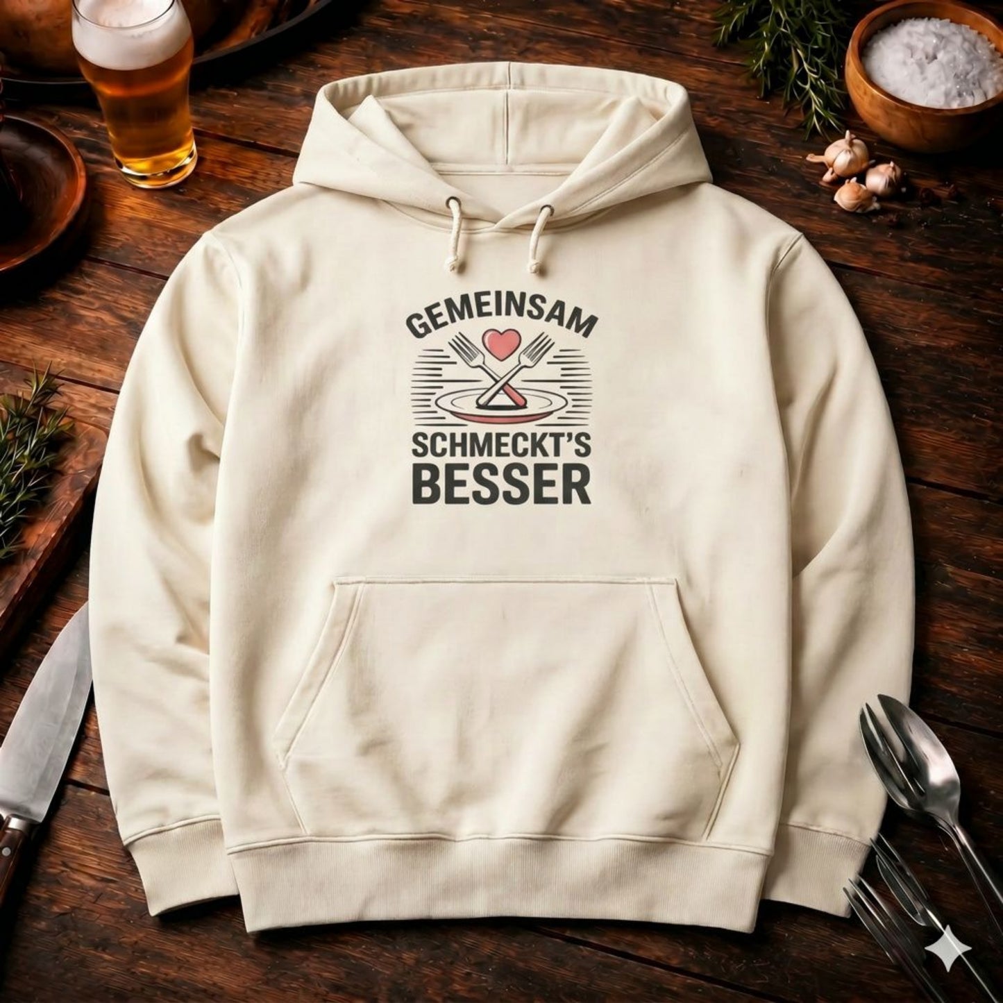 Gemeinsam schmeckt’s besser – Premium Hoodie (BBQ & Lifestyle)