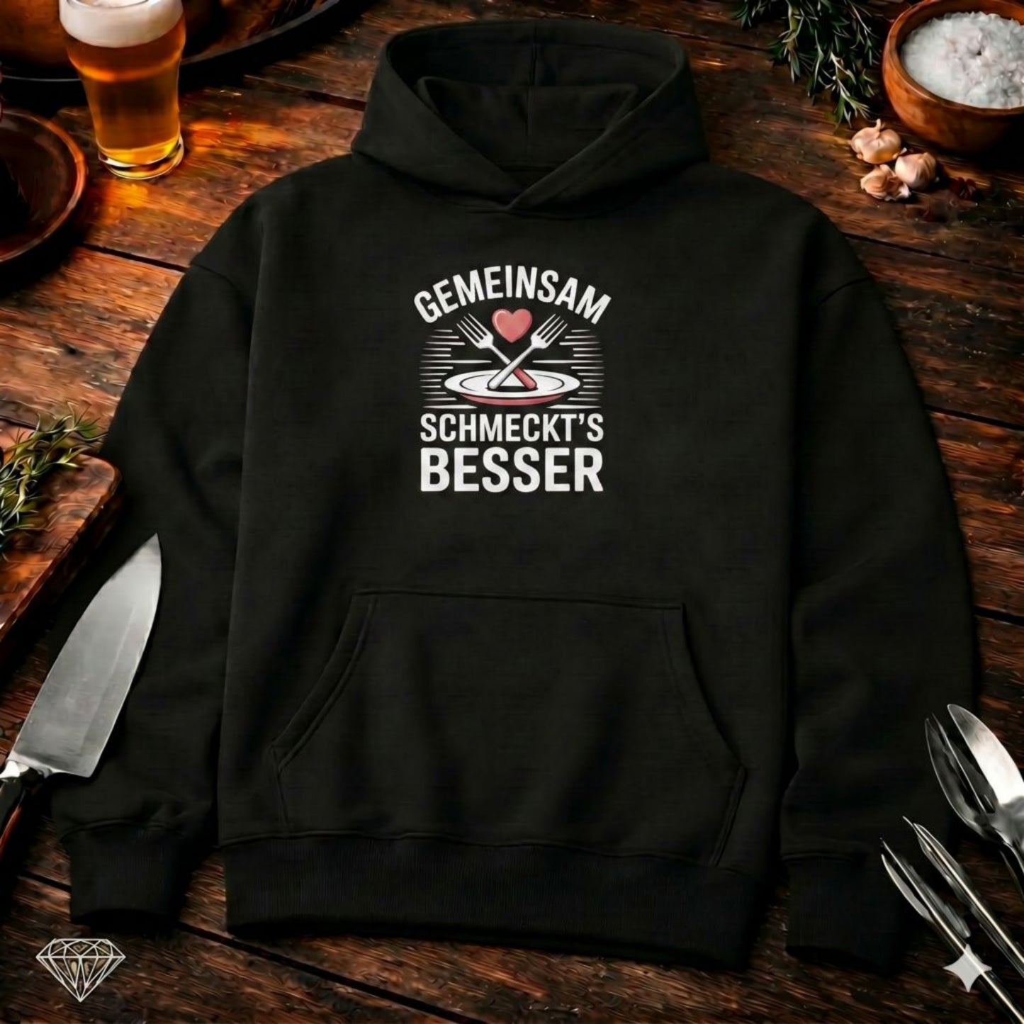 Gemeinsam schmeckt’s besser – Oversized Hoodie (BBQ & Lifestyle)