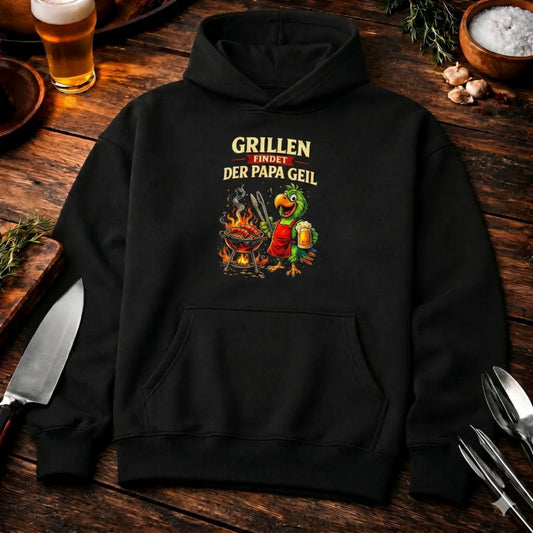 Grillen findet der Papa geil Oversized Hoodie – Heavyweight | Papagei Grillmeister