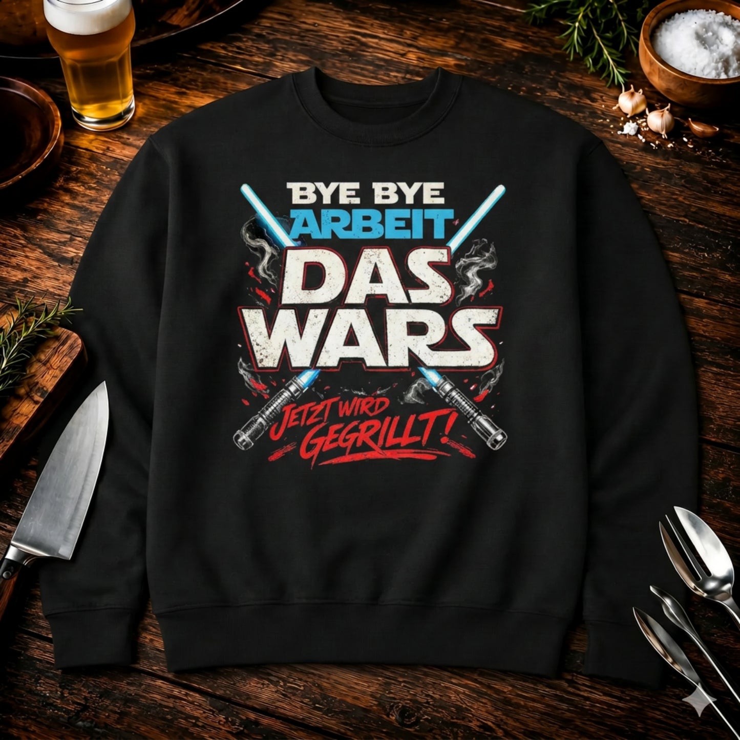 Das Wars Abschied Grillen Organic Sweatshirt | Nachhaltiges Rente Geschenk