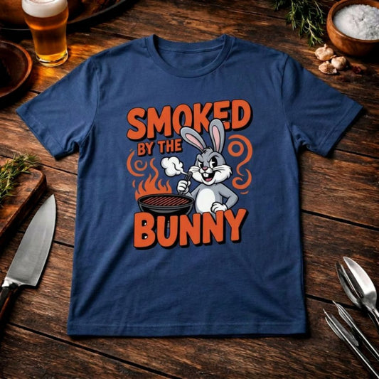 Smoked by the Bunny T-Shirt – Lustiger Grill-Hase Pitmaster | Meatware®