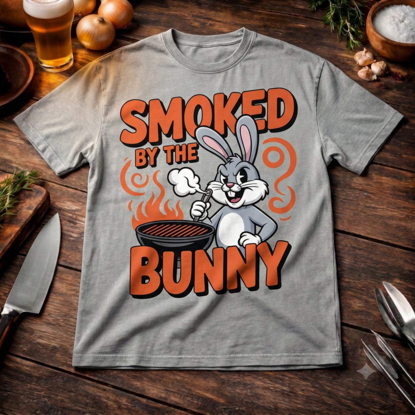 Smoked by the Bunny Oversized Shirt – Heavy Cotton | Lustiges Smoker Design