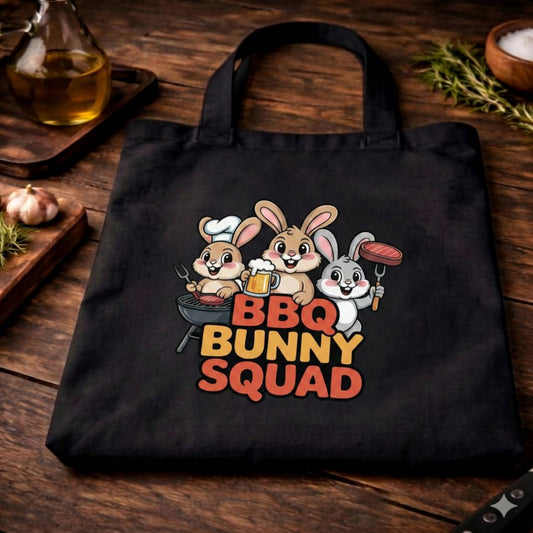 BBQ Bunny Squad Jutebeutel – Nachhaltige Baumwolltasche | Meatware®
