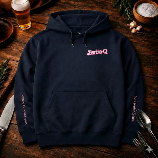 Barbie-Q Brisket Classic Hoodie – Full Print Edition | Vorne, Hinten & Beidseitiger Ärmeldruck