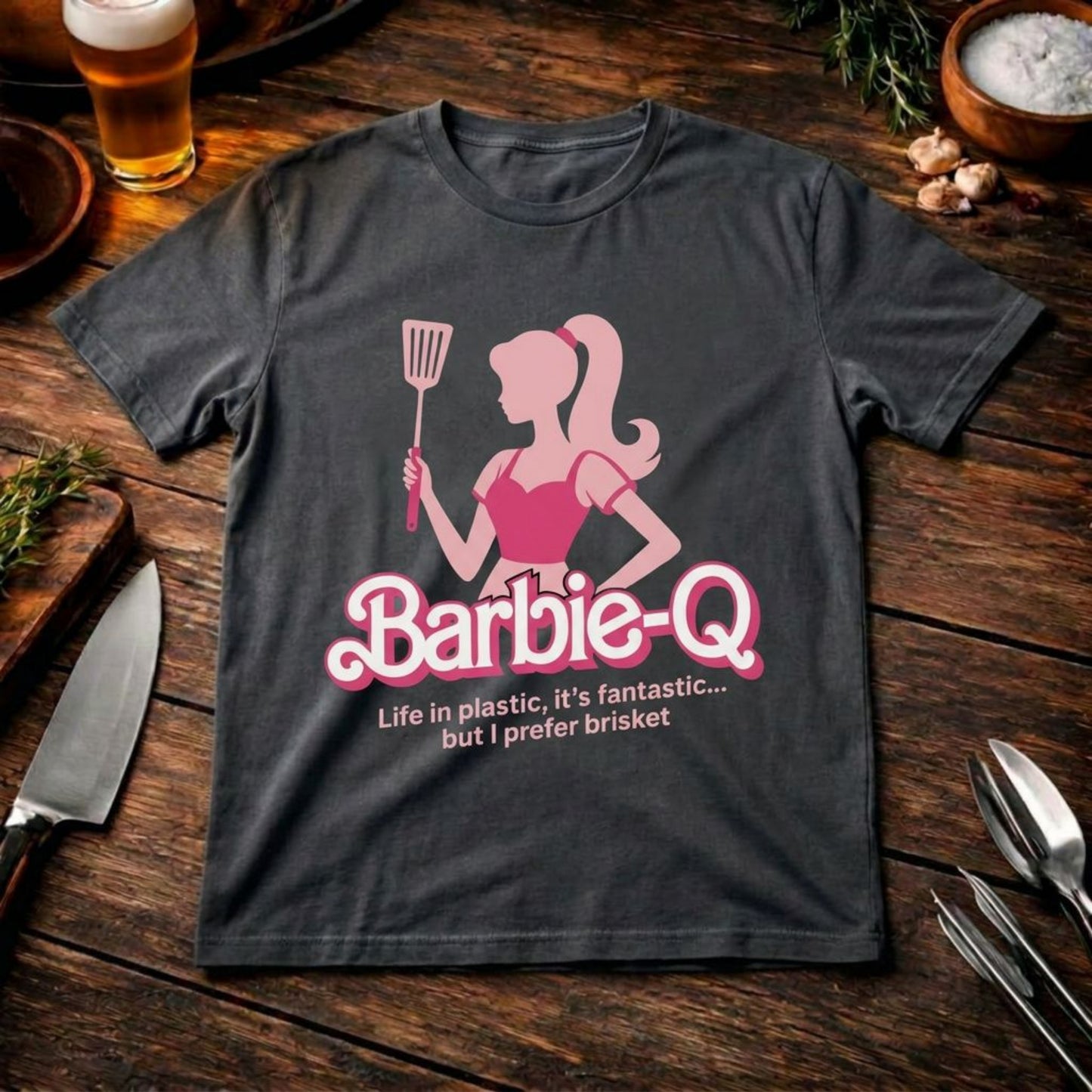 Barbie-Q Brisket Oversized Shirt – Heavy Cotton | Lustiges Pitmaster Design