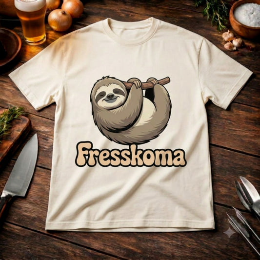 Fresskoma Oversized Shirt – Lustiges Faultier Design | Heavy Cotton BBQ