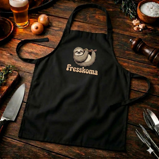 Fresskoma Grillschürze – Lustiges Faultier Design | Heavy Cotton BBQ