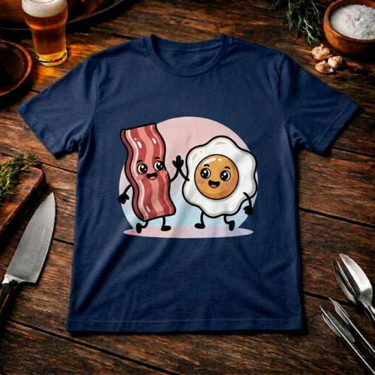 Bacon & Egg Friends – Premium T-Shirt (Lässiges Frühstück & BBQ Crew Outfit)