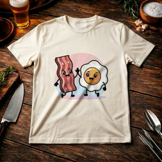 Bacon & Egg Friends – Premium Organic Damen T-Shirt (Nachhaltiges Frühstück & BBQ Outfit)