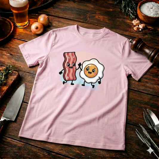 Bacon & Egg Friends – Kinder T-Shirt (Süßes Frühstücks- & Grill-Outfit für Kids)