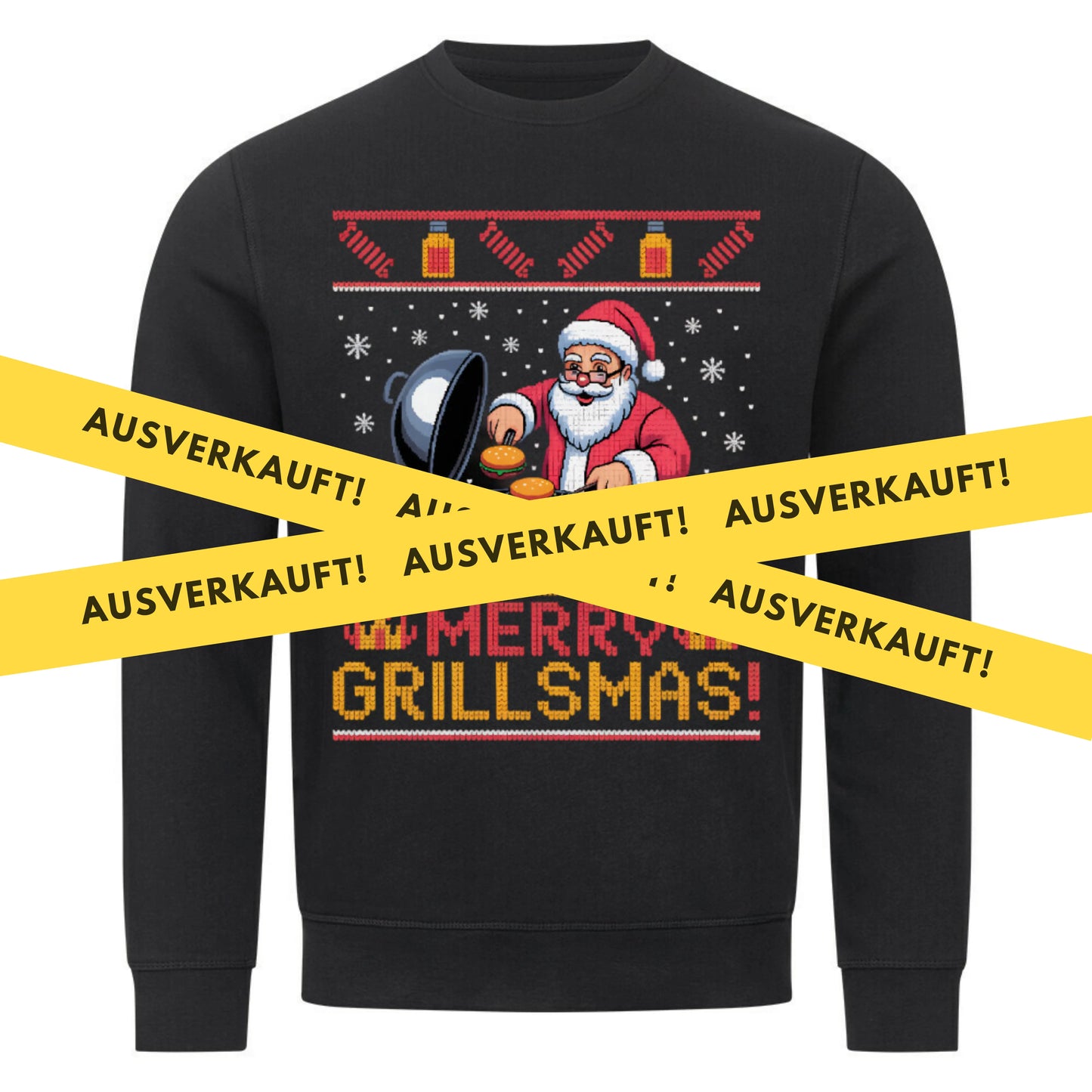 🔥 Merry Grillsmas – Lustiges Ugly Christmas BBQ Sweatshirt MarketPrint