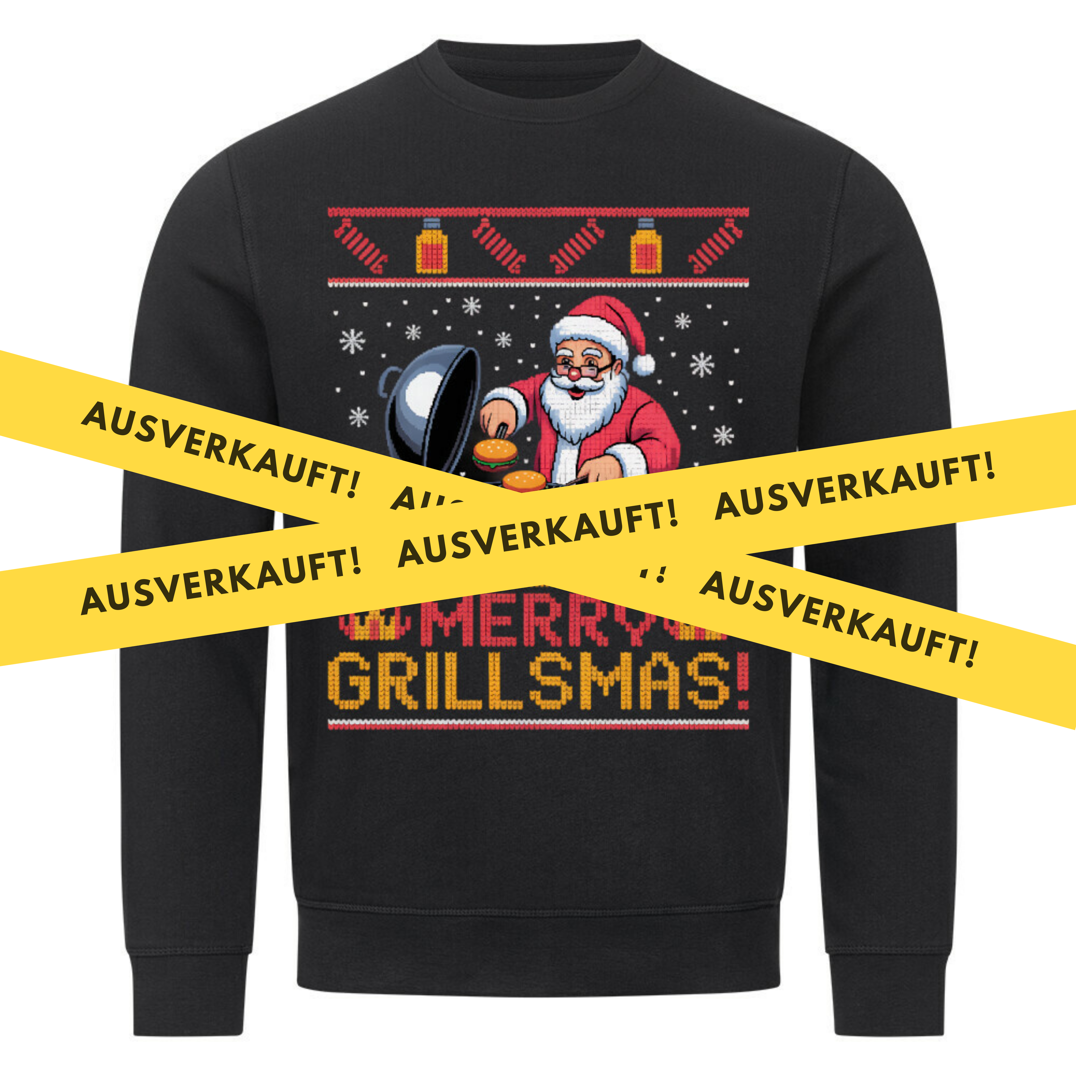 🔥 Merry Grillsmas – Lustiges Ugly Christmas BBQ Sweatshirt