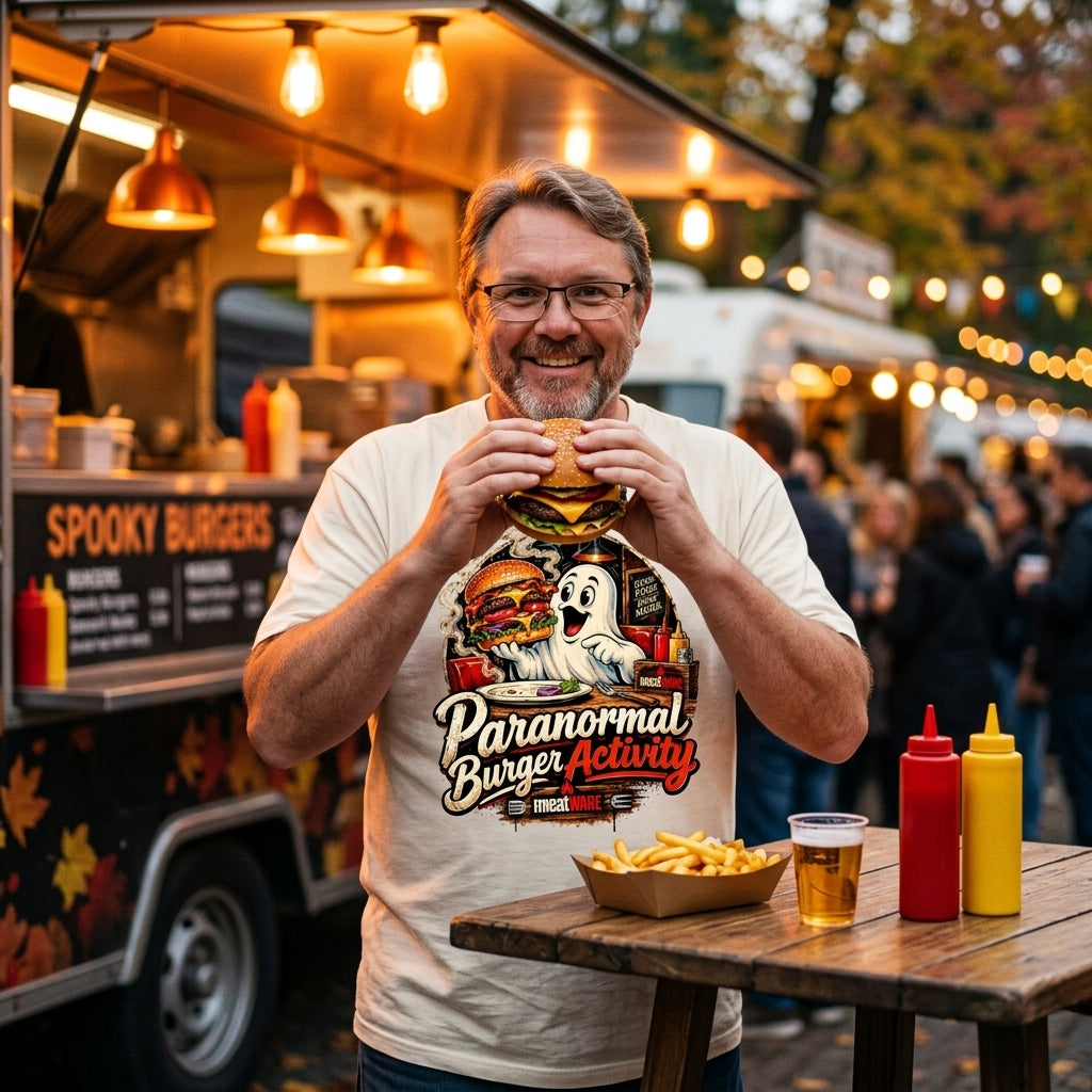 Paranormal Burger Activity – Lustiges Halloween Fast Food Oversized Shirt