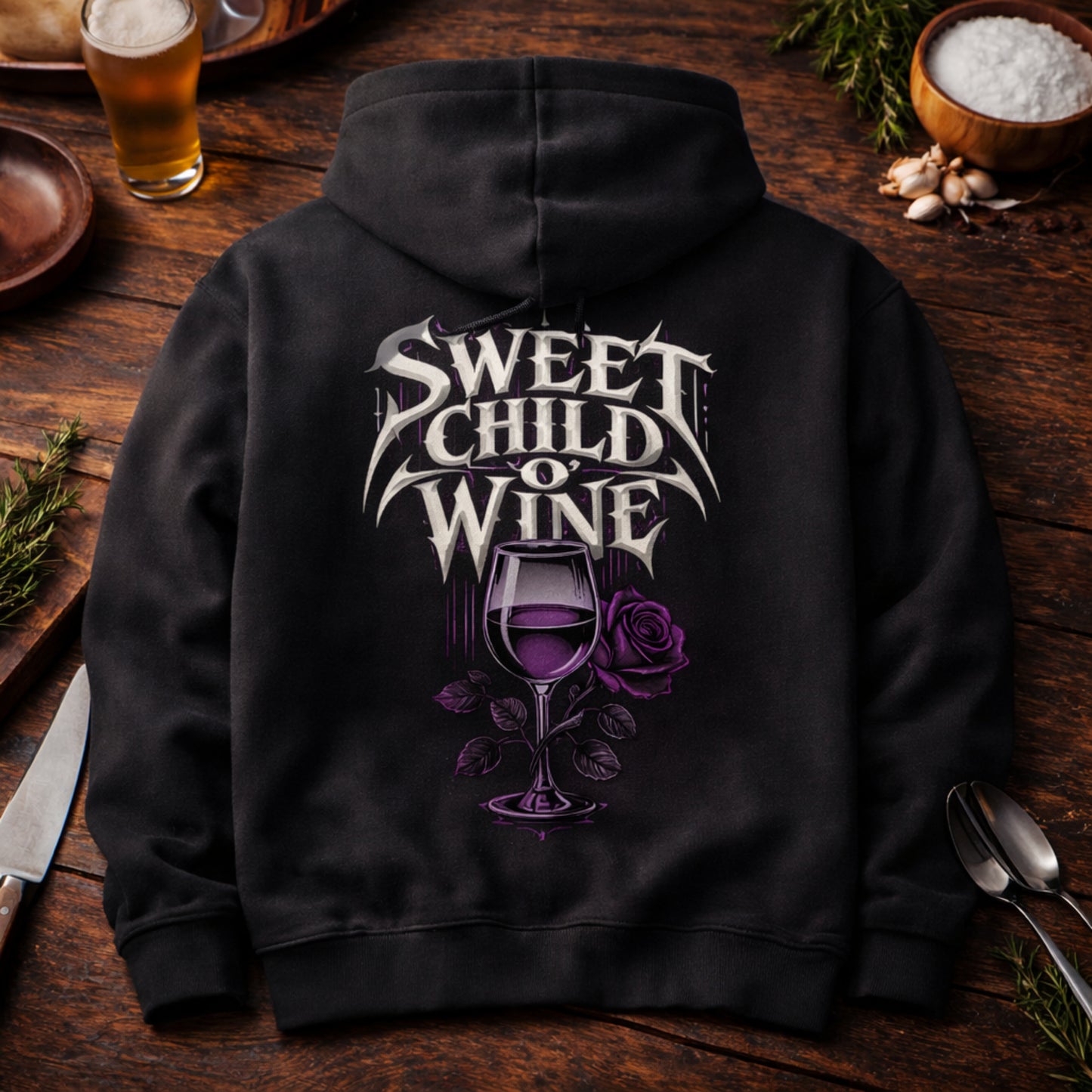 Sweet Child O' Wine -  Oversized Streetware Hoodie