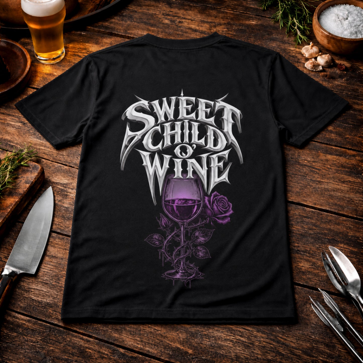 Sweet Child O' Wine Oversized Streetware Shirt