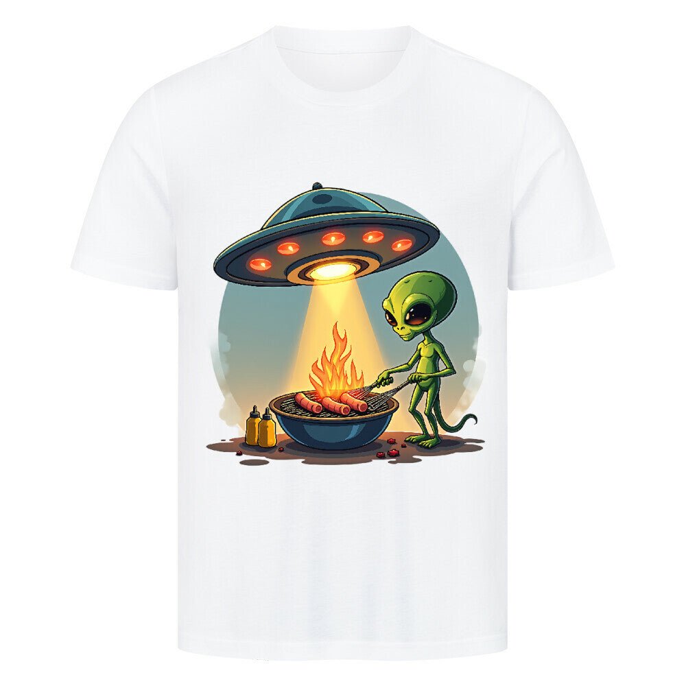 Alien BBQ - HigherBlanks Premium T-Shirt | T-Shirt | Meatware