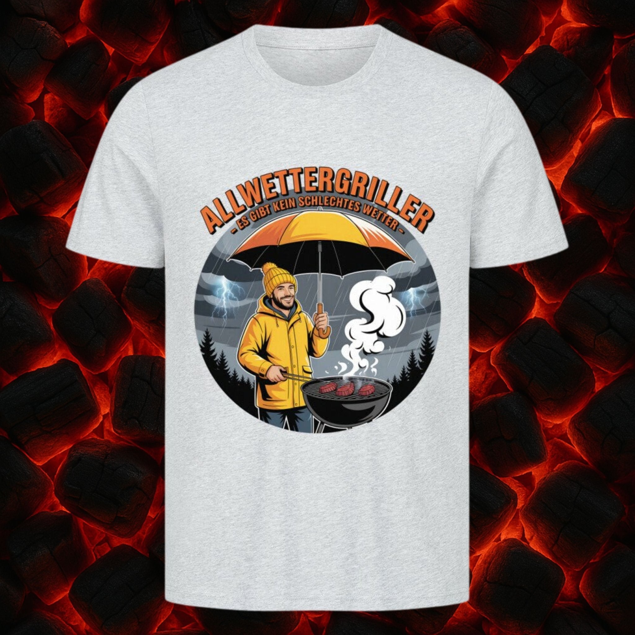 Allwettergriller – Es gibt kein schlechtes Wetter - HigherBlanks Premium T-Shirt | T-Shirt | Meatware