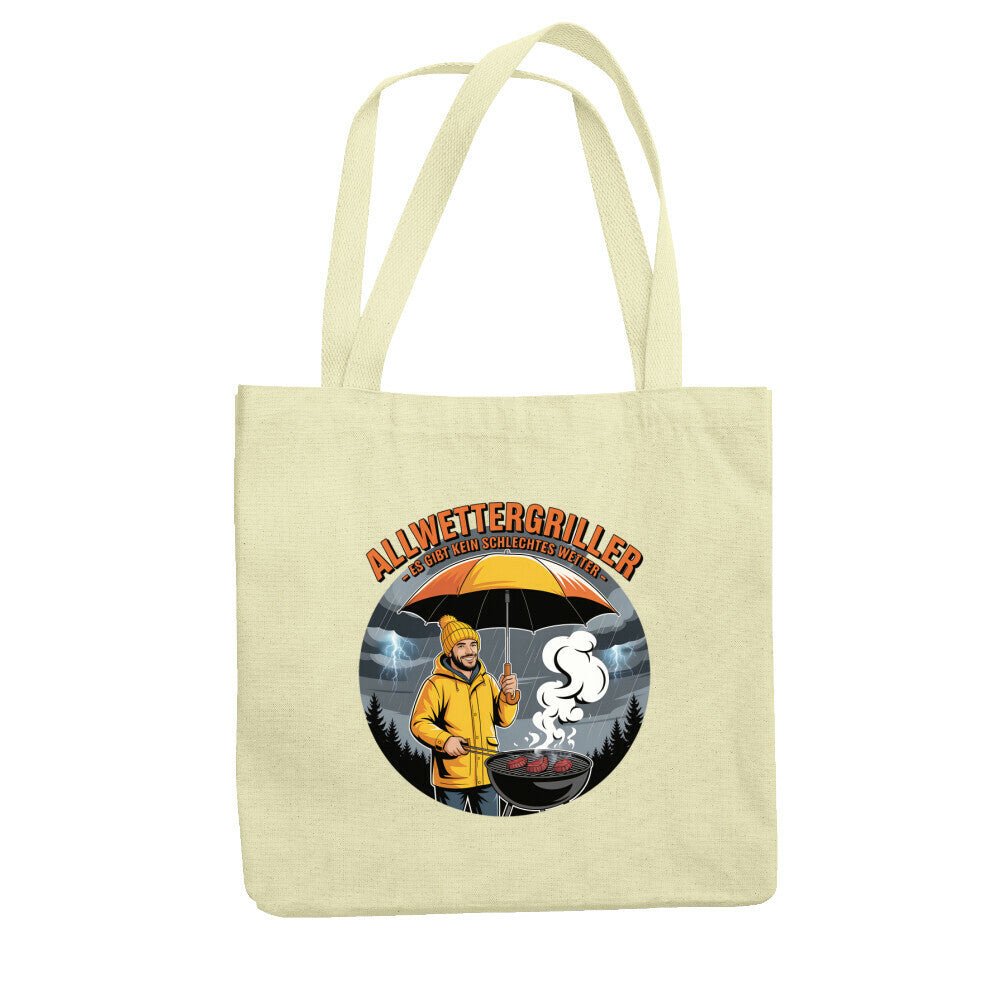 Allwettergriller – Es gibt kein schlechtes Wetter - Jutebeutel | Bag | Meatware